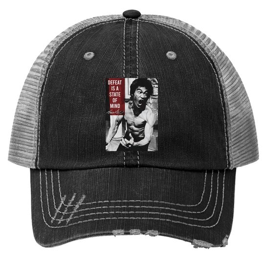 Bruce Lee Quote Chinese Martial Arts Icon Trucker Hat