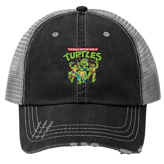 Teenage Mutant Ninja Turtles Tmnt Green Trucker Hat Trucker Hat Trucker Hat