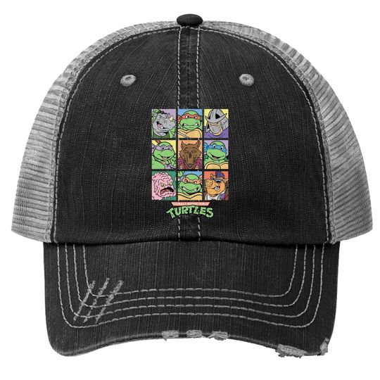All Characters Square Design Trucker Hat