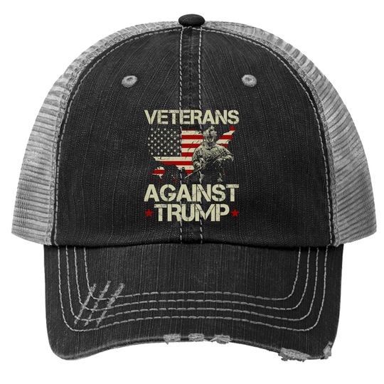 Veterans Against Donald Trump Trucker Hat