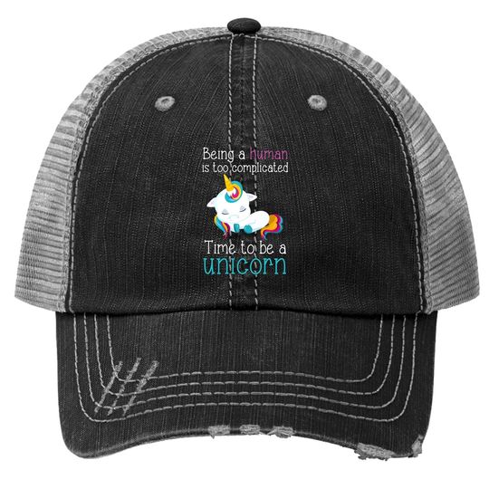 Time To Be A Unicorn Plus Size Trucker Hat