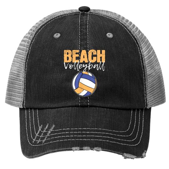 Beach Volleyball Lover Player Team Sports Trucker Hatns Trucker Hat