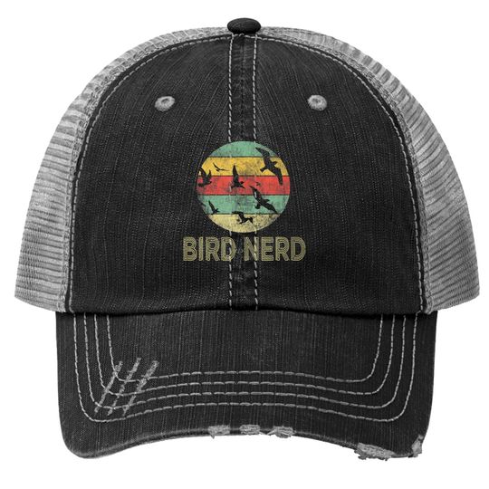 Retro Vintage Birding Bird Watching Funny Bird Trucker Hat