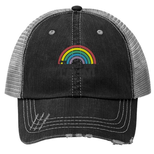 Sounds Gay I'm In Rainbow 70's 80's Style Retro Gay Trucker Hat