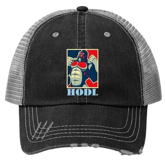 Hodl Hope Style Ape Gme Game Stonk Trucker Hat