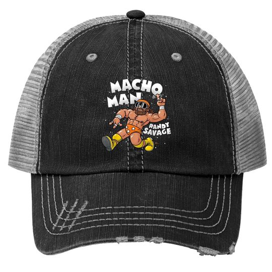 Macho Man Randy Savage Bill Main Graphic Trucker Hat