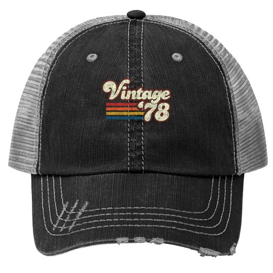 Retro Vintage 1978 43rd Birthday Trucker Hat