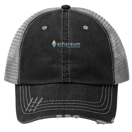 Ethereum Smart Contract Technology 2.0 Logo Hodl Eth Lovers Trucker Hat
