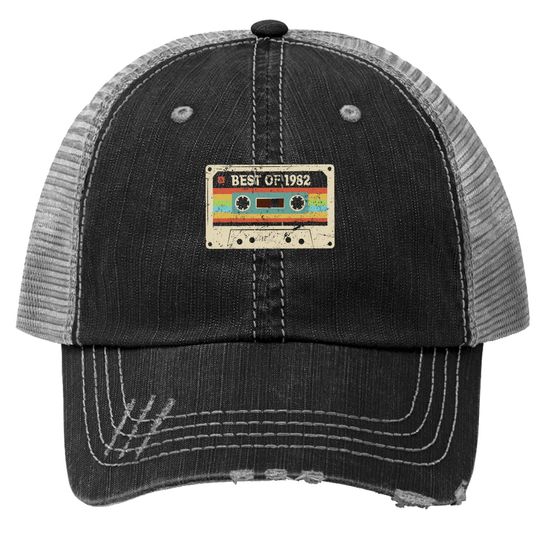 Best Of 1982 Funny Vintage 39th Birthday Gift For Trucker Hat