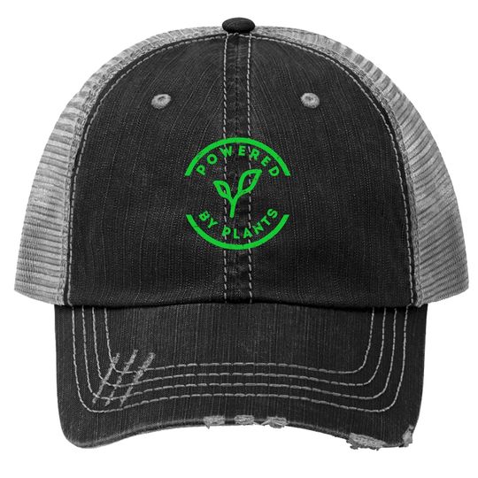 Powered By Plants Trucker Hat Vegan Workout Trucker Hat
