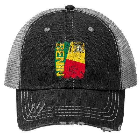 Benin Trucker Hat Flag Vintage