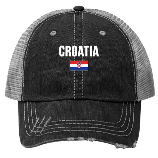 Croatia Trucker Hat Flag