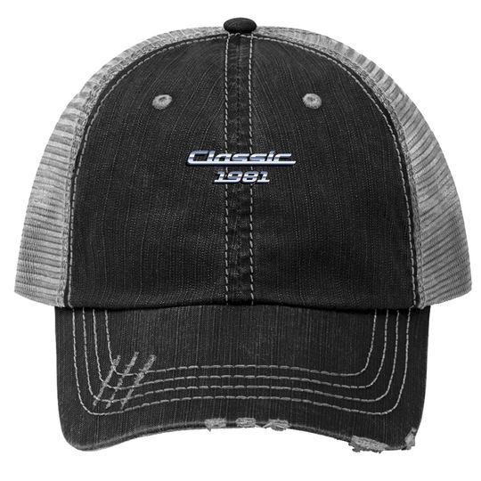 Gift For 40 Year Old: Vintage Classic Car 1981 40th Birthday Trucker Hat