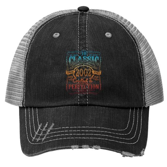 Vintage 2002 Limited Edition Gift 19th Birthday Trucker Hat