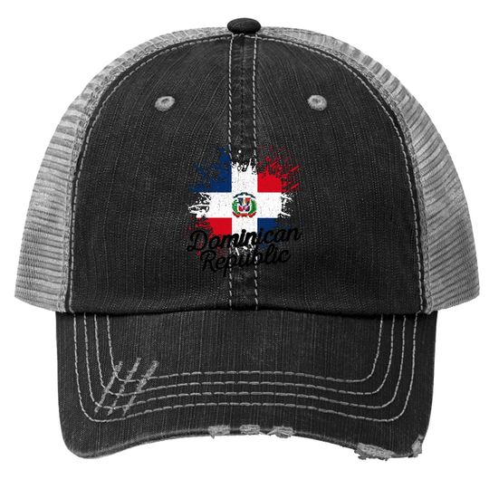 Dominican Republic Patriotic Flag Premium Trucker Hat