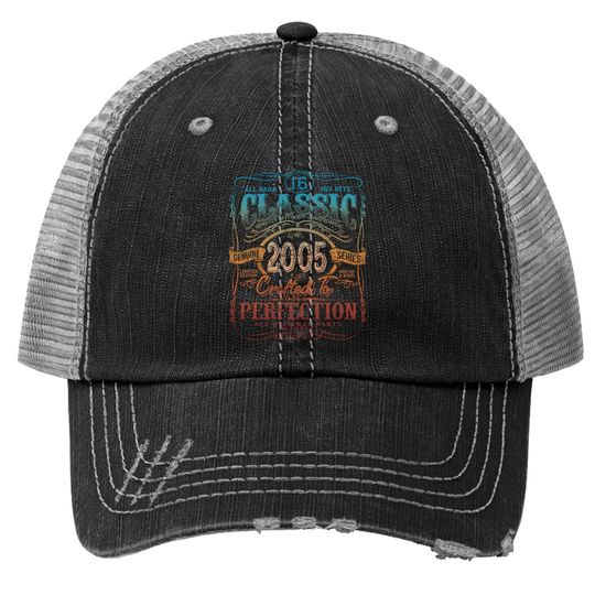 Vintage 2005 Limited Edition Gift 16th Birthday Trucker Hat