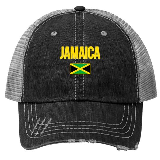 Jamaica Flag Souvenir Trucker Hat