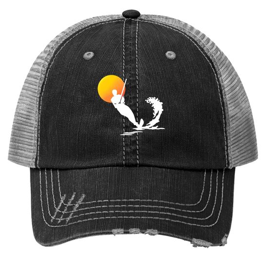 Water Skiing | Cool Surface Water Sport Lovers Gift Trucker Hat