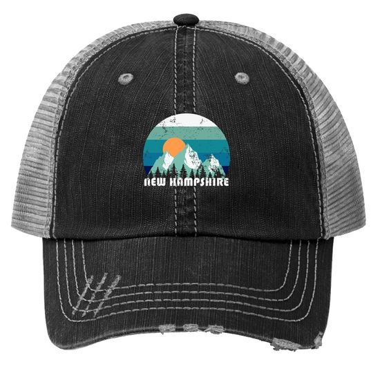 New Hampshire State Retro Trucker Hat