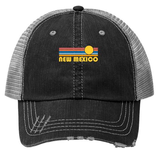 New Mexico Retro Sunset Trucker Hat