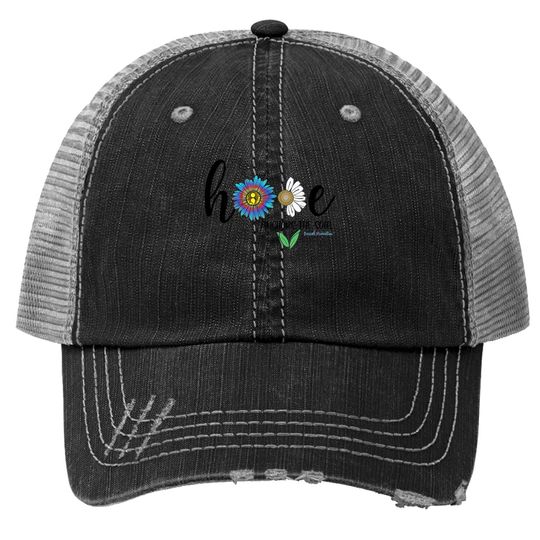 Hope Anchors The Soul Daisy Suicide Prevention Awareness Trucker Hat