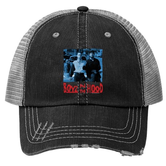 Boyz N The Hood Red And Blue Trucker Hat