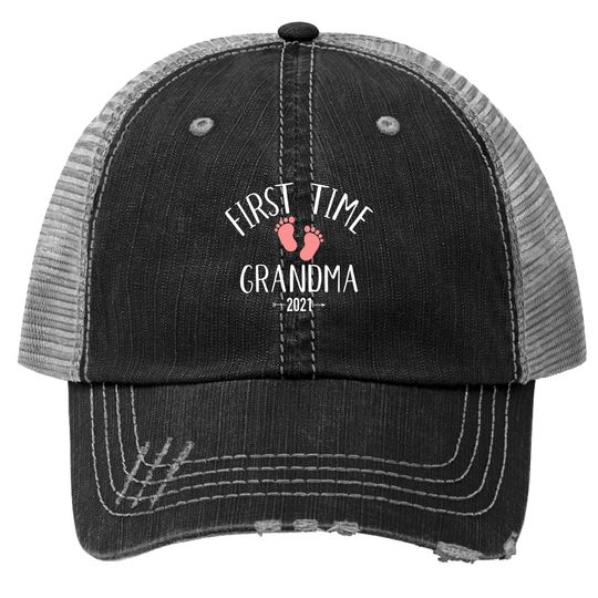 First Time Grandma 2021 Trucker Hat