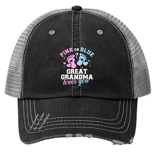 Gender Reveal Great Grandma Trucker Hat