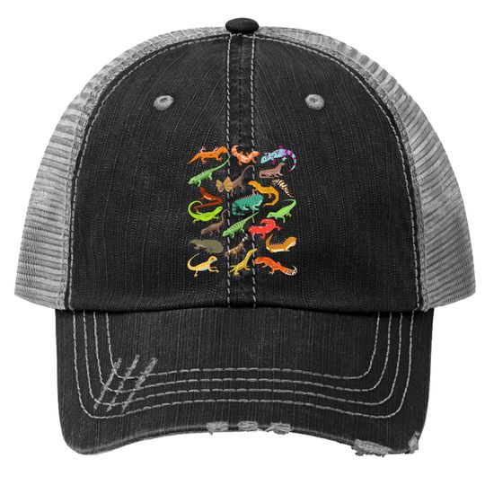 Lizard Collage Trucker Hat