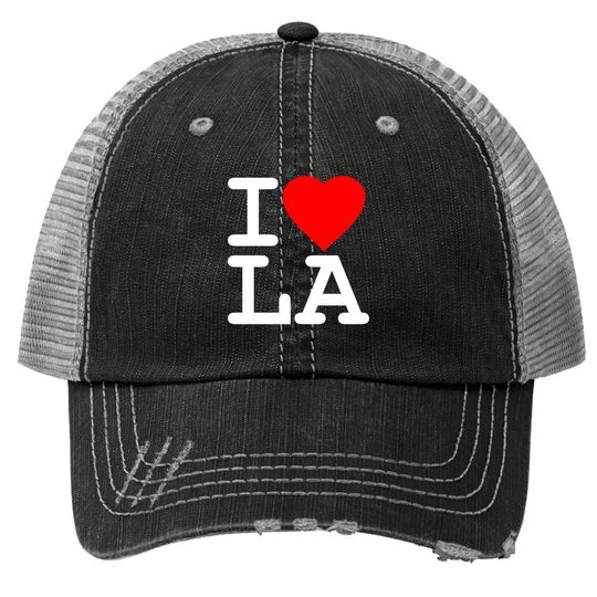 I Love La Los Angeles Trucker Hat
