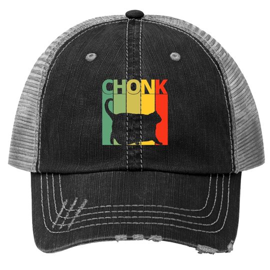 Chonk Cat Meme Trucker Hat | Funny Chonk Big Chungus Trucker Hat