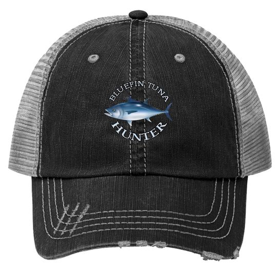 Bluefin Tuna Hunter  saltwater Fishing Trucker Hat