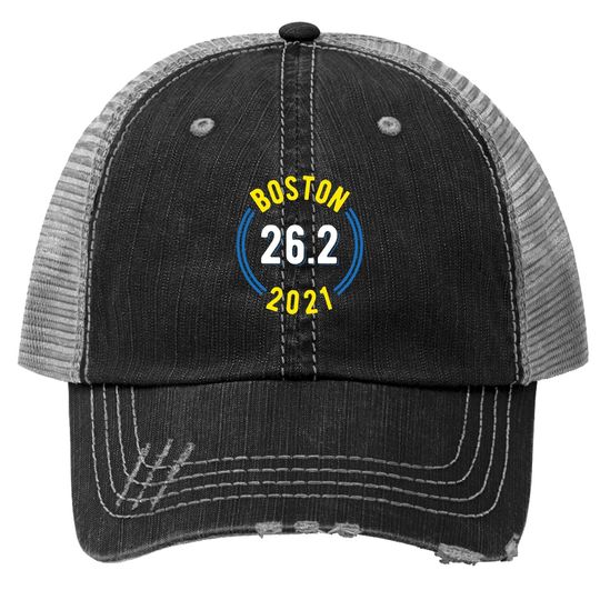 Boston 2021 Marathon Trucker Hat