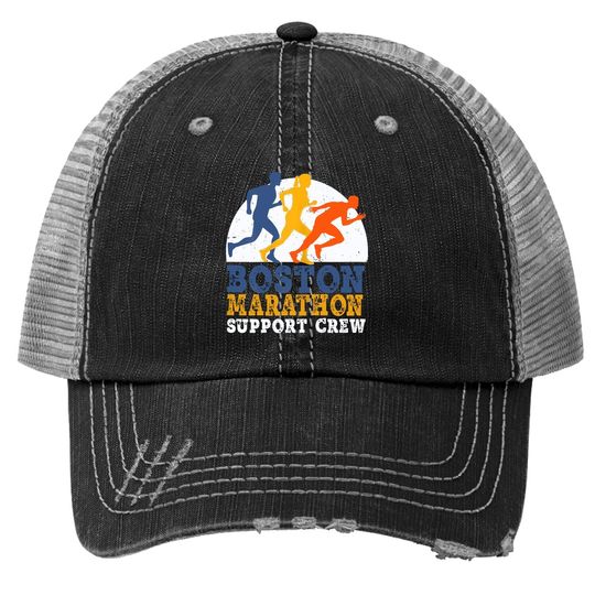 Boston Annual Marathon Runner 26.2 Miles Long Support Crew Trucker Hat