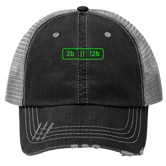 2b Or Not 2b For A Software Developer Trucker Hat