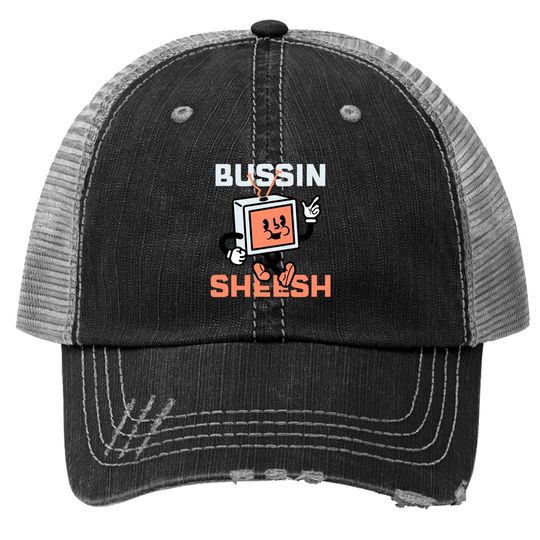 Retro Television Bussin Sheesh Trucker Hat