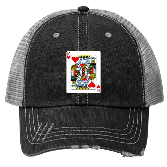 King Of Hearts Playing Card Trucker Hat