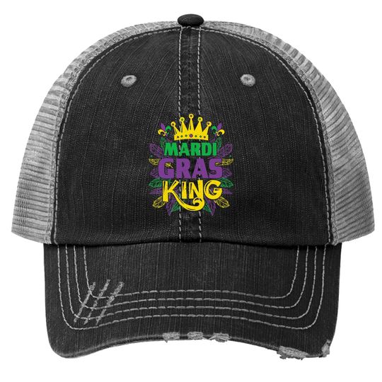 King Costumes Mardi Gras Carnival Trucker Hat