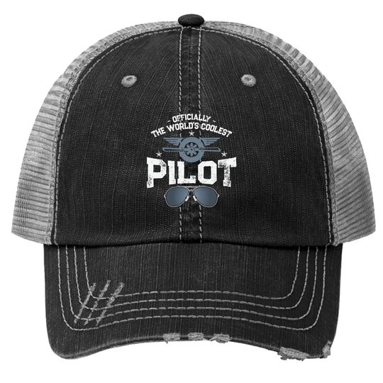 ly The World's Coolest Pilot Civil Aviation Flight Trucker Hat