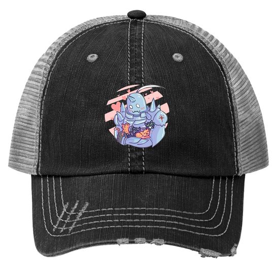 Fullmetal Alchemist Kittens Fashion Short Sleeve Trucker Hat