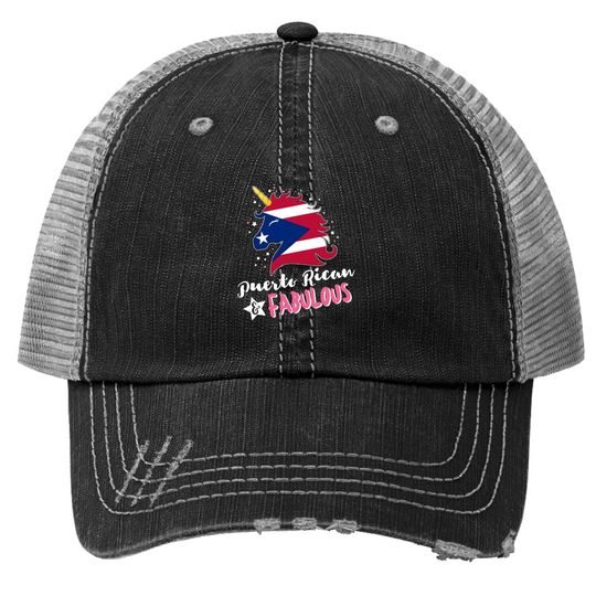 Puerto Rican Unicorn Flag Trucker Hat