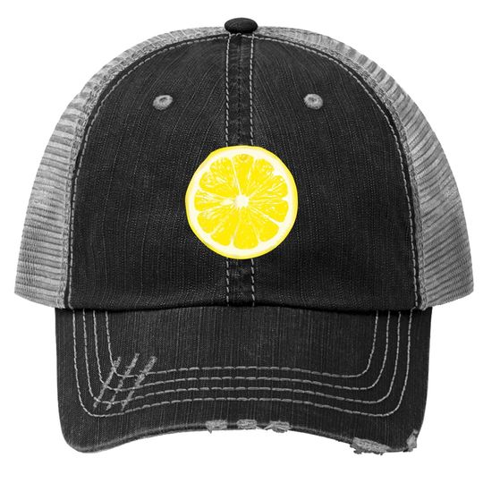 Halloween Yellow Lemon Costume Fruit Trucker Hat