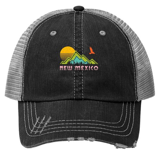 New Mexico Retro Vintage Throwback Trucker Hat