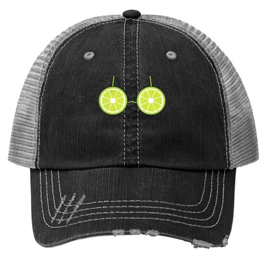 Lime Bra Costume Trucker Hat