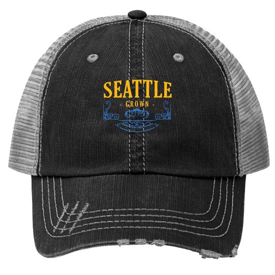 Seattle Grown Washington American Trucker Hat
