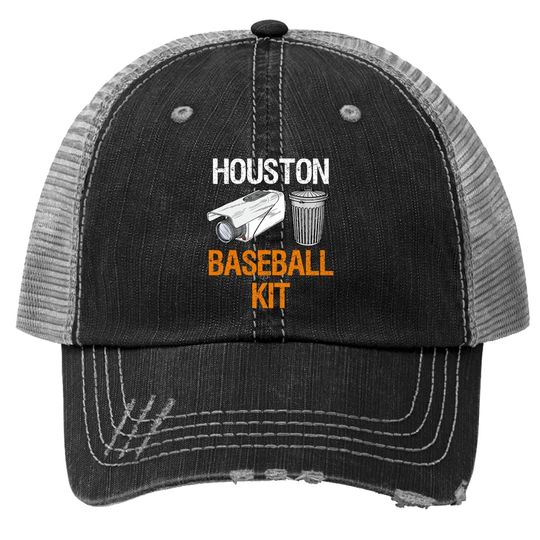 Houston Baseball Camera And Trash Can Gag For And Trucker Hat