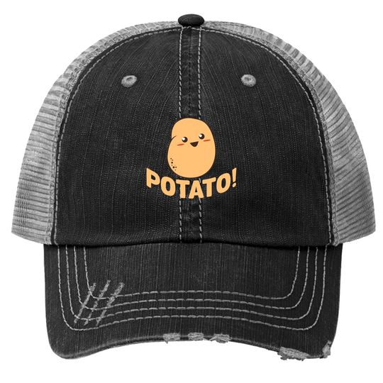 Cute Potato Smiling Trucker Hat Trucker Hat