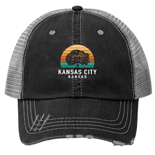 Kansas City Vintage Sunset Trucker Hat