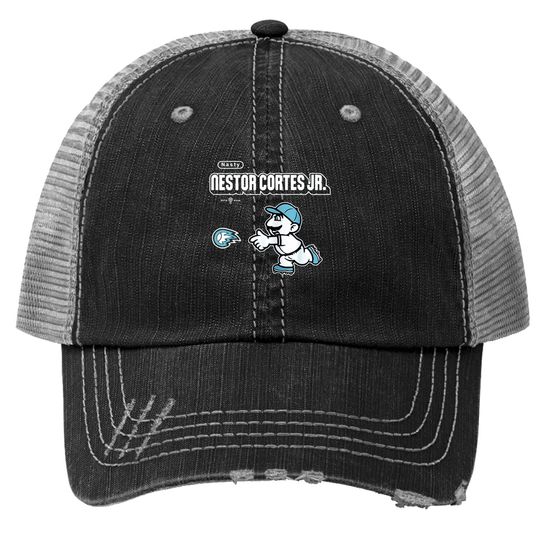Nestor Cortes Jr Cartoon Trucker Hat