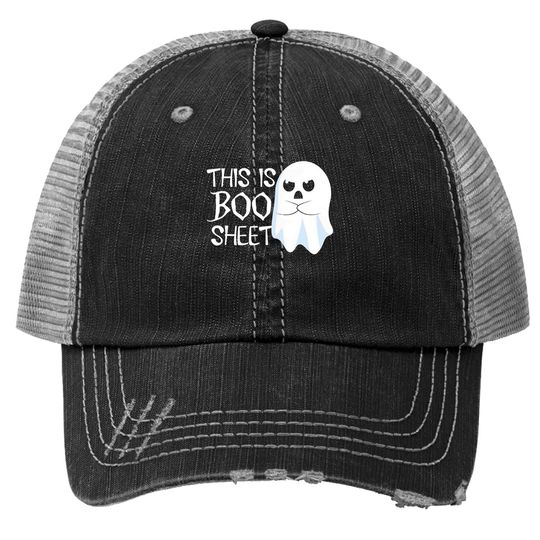 This Is Boo Sheet Bull Trucker Hat